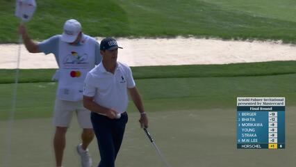 Billy Horschel pours in 16-foot birdie putt on No. 7 at Arnold Palmer