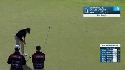 Bernhard and Jason Langer combine for eagle at the PNC Championship