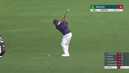 J.J. Spaun's 164-yard approach sets up birdie on No. 18 at Truist Championship