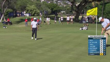 John Parry sinks 39-foot birdie putt on No. 6 at Sony Open