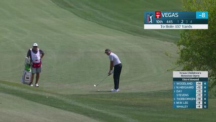 Jhonattan Vegas hits 136-yard approach to 4 feet, sets up birdie on No. 10 at Texas Children's