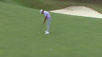 Justin Leonard makes birdie on No. 11 at Stifel Charity Classic