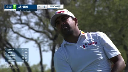 Anirban Lahiri makes birdie on No. 18 in Round 4 at Valero