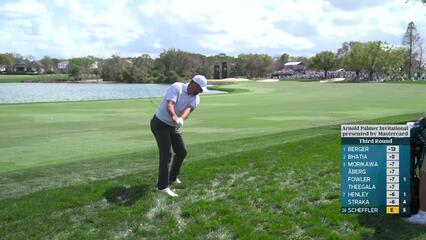 Scottie Scheffler hits 39-yard approach to 4 feet, sets up birdie on No. 6 at Arnold Palmer