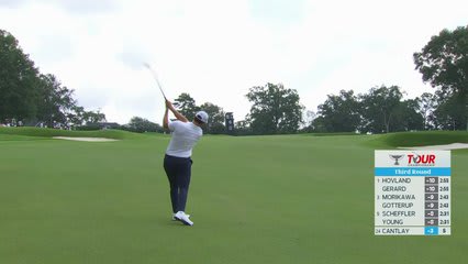 Patrick Cantlay drains 7-foot putt for birdie on No. 6 at TOUR Championship