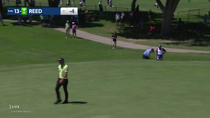 Patrick Reed's bunker birdie hole-out from 64 feet at Charles Schwab