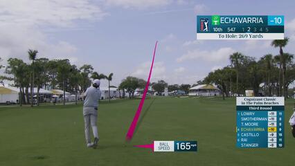 Nico Echavarria sinks 5-foot birdie putt on No. 10 at Cognizant Classic