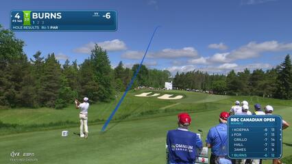 Sam Burns sinks 28-foot birdie putt on No. 4 at RBC Canadian