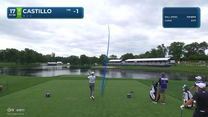 Ricky Castillo hits tee shot to 9 feet, sets up birdie on No. 17 at Truist Championship