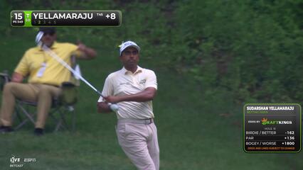 Sudarshan Yellamaraju makes birdie on No. 15 at the Memorial