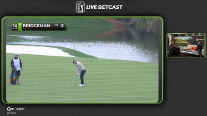 Jacob Bridgeman sinks 41-foot birdie putt on No. 14 at THE PLAYERS