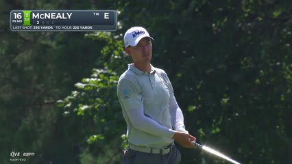 Maverick McNealy reaches par-5 No. 16 in two, makes eagle at FedEx St. Jude