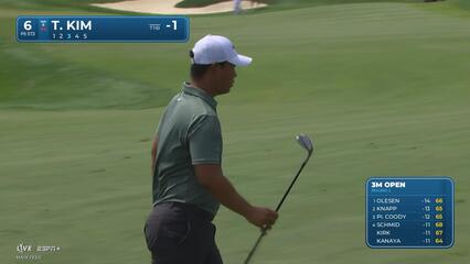 Tom Kim makes birdie on No. 6 at 3M Open