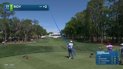 Kevin Roy hits 197-yard drive to 10 feet, sets up birdie on No. 17 at Valspar