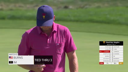 Sam Burns makes birdie on No. 3 at Sunday Singles