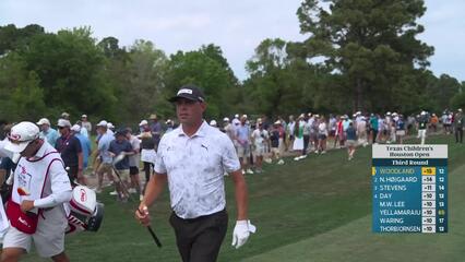 Gary Woodland hits 70-yard approach to 7 feet, sets up birdie on No. 13 at Texas Children's