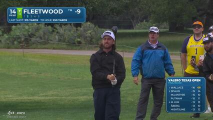 Tommy Fleetwood makes birdie on No. 14 at Valero