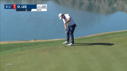 Danny Lee sinks birdie putt at The American Express