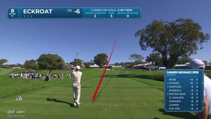 Austin Eckroat hits 179-yard approach to 8 feet, sets up birdie on No. 8 at Farmers