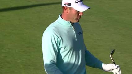 Shawn Stefani chips in for birdie at Genesis Open