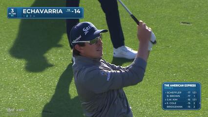 Nico Echavarria hits 181-yard approach to 17 feet, sets up birdie on No. 3 at The American Express