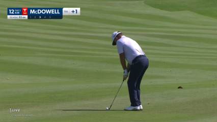 Graeme McDowell makes birdie on No. 12 at Mexico Open