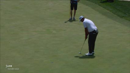 Scott Piercy makes putt for birdie at Charles Schwab