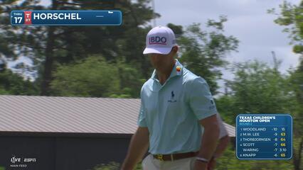 Billy Horschel sinks 13-foot birdie putt on No. 8 at Texas Children's