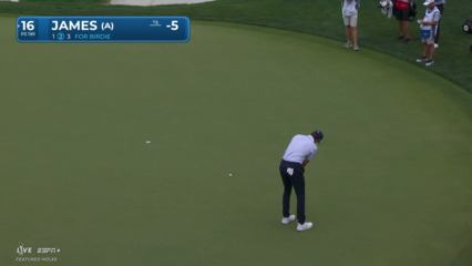 Benjamin James holes 16-foot birdie putt at Valero