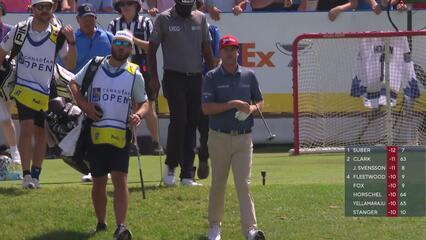 Taylor Pendrith hits tee shot to 1 foot, sets up birdie on No. 14 at RBC Canadian