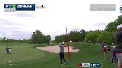 Marc Leishman nearly holes second from rough at Wells Fargo