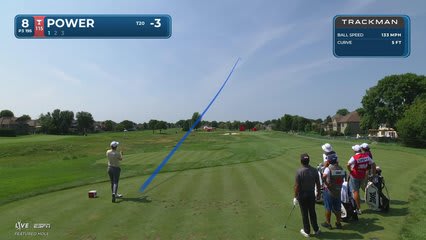 Seamus Power hits tee shot to 5 feet, sets up birdie on No. 8 at 3M Open