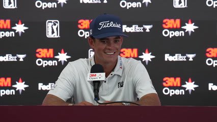 Jackson Koivun’s news conference after winning 3M Open