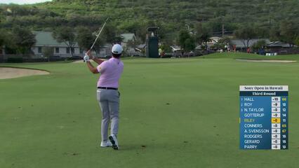 Davis Riley hits 112-yard approach to 7 feet, sets up birdie on No. 12 at Sony Open