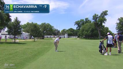 Nico Echavarria's 132-yard approach sets up birdie on No. 14 at Charles Schwab