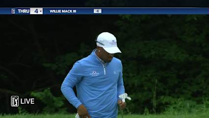 Willie Mack III sticks approach to set up birdie at John Deere
