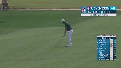 Jesper Svensson's aggressive second sets up eagle at Houston Open