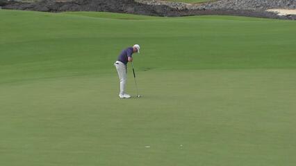 Steve Flesch makes eagle putt on No. 10 at Mitsubishi Electric Championship at Hualalai