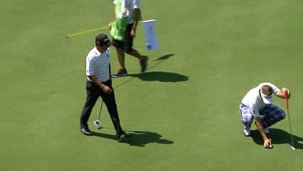 Andres Romero converts a 35-foot putt for birdie at Valspar