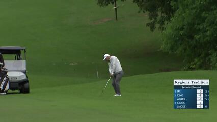 Søren Kjeldsen makes birdie on No. 13 at Regions Tradition