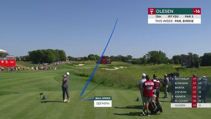 Thorbjørn Olesen makes birdie on No. 13 at 3M Open