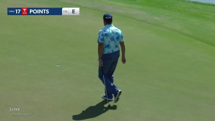 D.A. Points drains a 21-foot birdie putt at Mexico Open