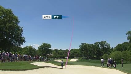 Nicolai Højgaard sinks 32-foot birdie putt on No. 1 at Truist Championship