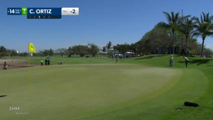 Carlos Ortiz makes up-and-down birdie at Mexico Open