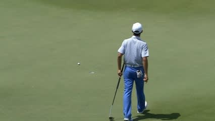 Tianlang bogeys No. 18 in Round 3 of Zurich Classic