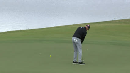 Rob Labritz rolls in birdie at SAS Champ