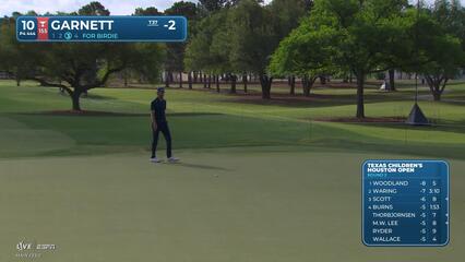 Brice Garnett sinks 35-foot birdie putt on No. 10 at Texas Children's