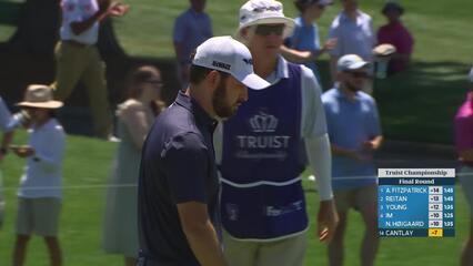 Patrick Cantlay's 147-yard approach sets up birdie on No. 1 at Truist Championship