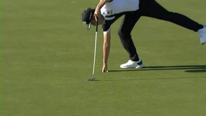 Kevin Na sinks a 20-foot birdie putt at WGC-Dell Match Play