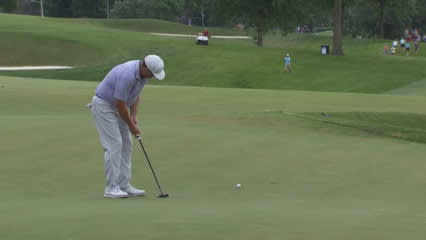 Chad Campbell holes slippery birdie putt at Principal